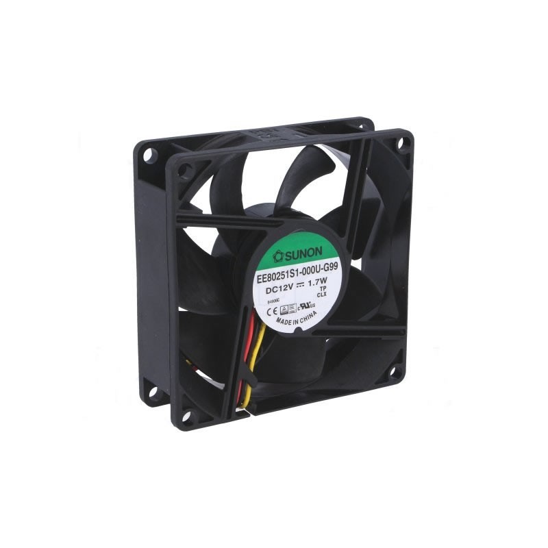 12V DC 80x80x25mm. Fan