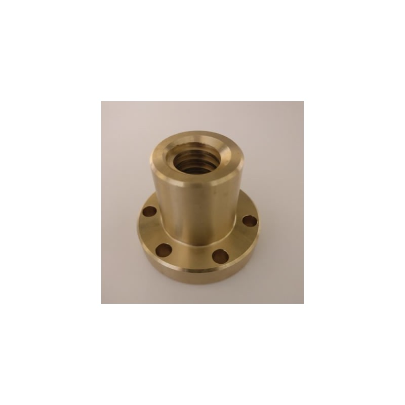 Bronze Trapezmøtrik 20x4 med flange